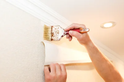 Pose de papier peint à Ferrère — revêtements muraux et toiles de verre